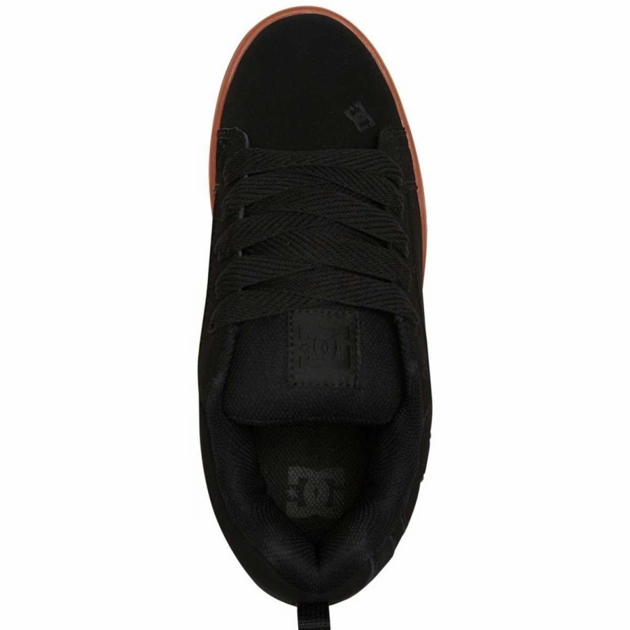 Shoes * | Dc Shoes Court Graffik Skate Shoes, Black/Gum