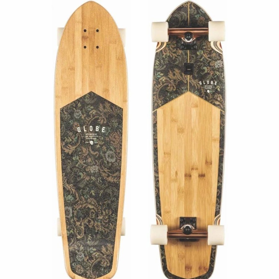 Longboards * | Globe Blazer Xl Bamboo/Floral Couch Complete Cruiser Skateboard, 36.25 -36 Inch