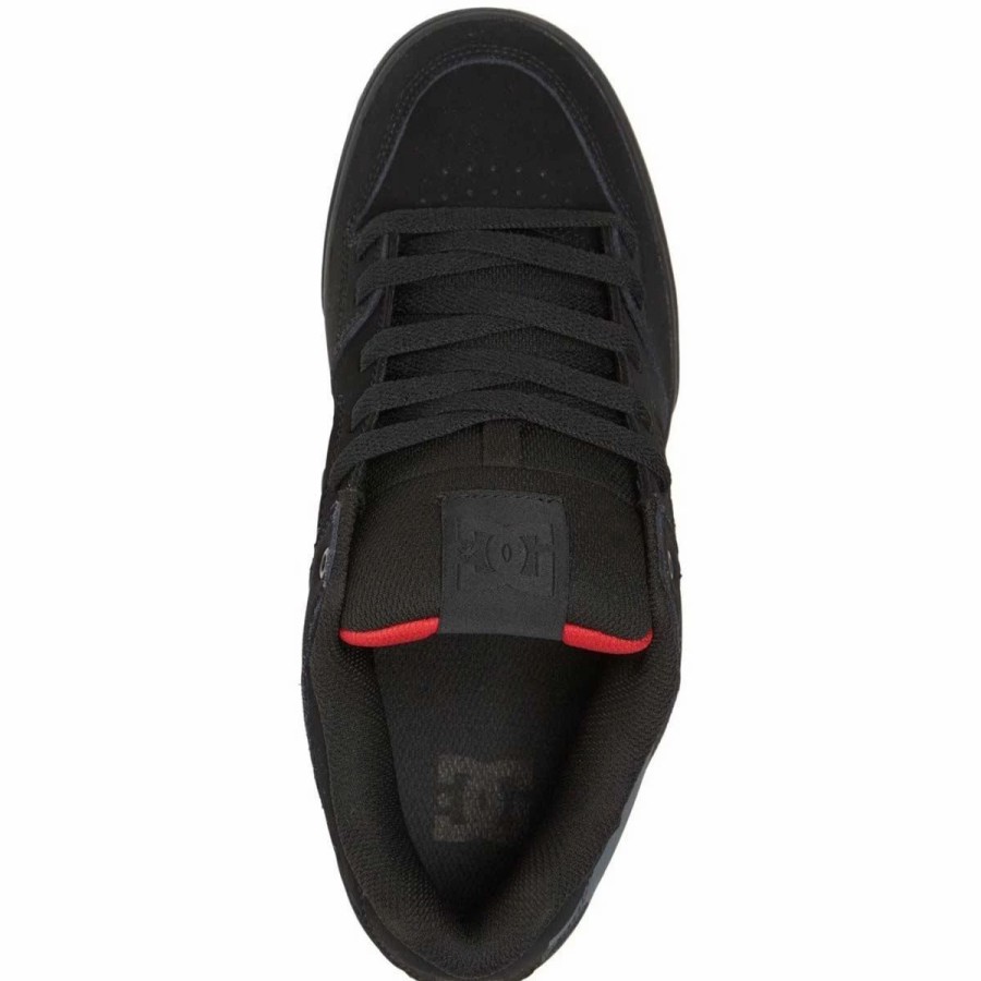 Shoes * | Dc Pure Skate Shoes, Black/Red/Grey