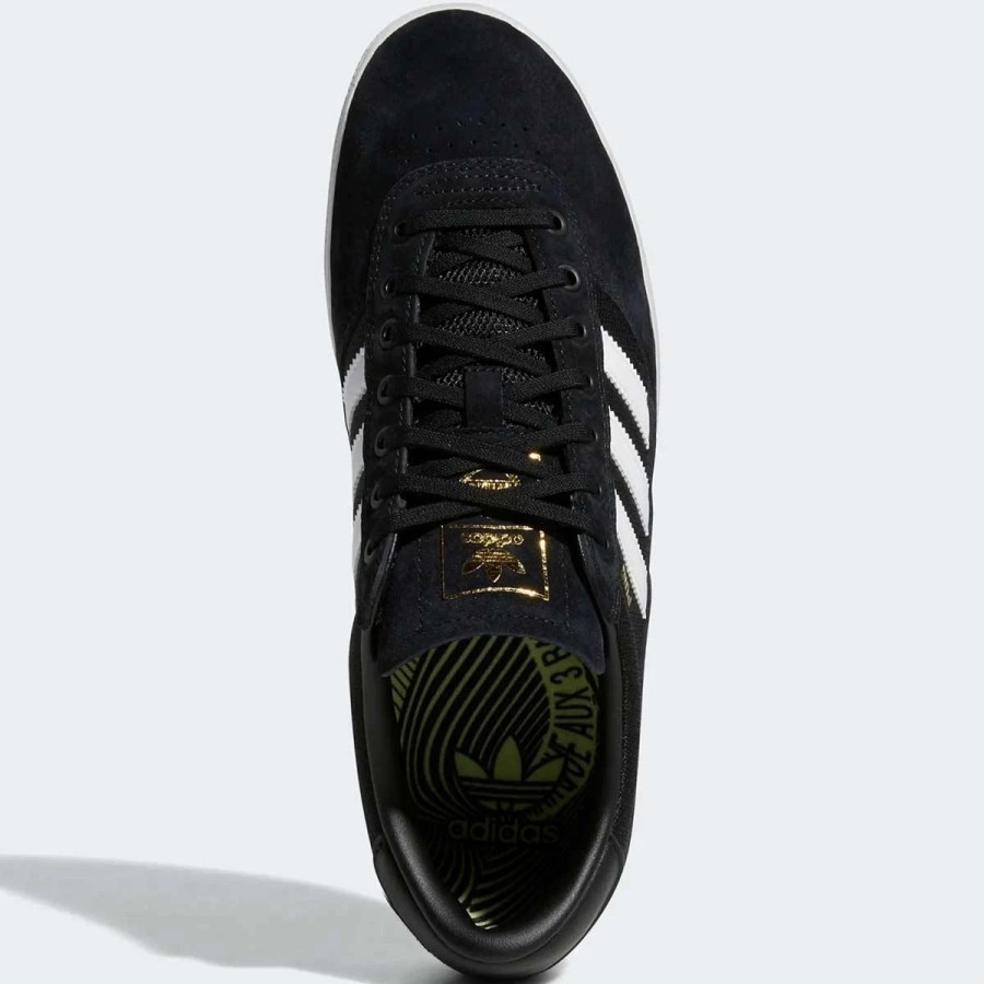 Shoes * | Adidas Puig Indoor Skate Shoes, Black/White/Lime