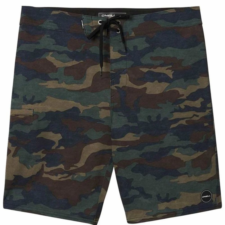 Bottoms * | Oneill O'Neill Hyperfreak Solid Boardshorts, 19