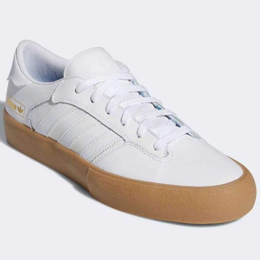 Shoes * | Adidas Matchbreak Super Skate Shoes, White/White/Gum