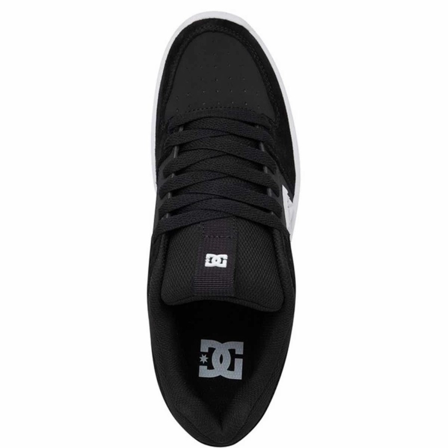 Shoes * | Dc Shoes Lynx Zero Leather Skate Shoes, Black/White-10