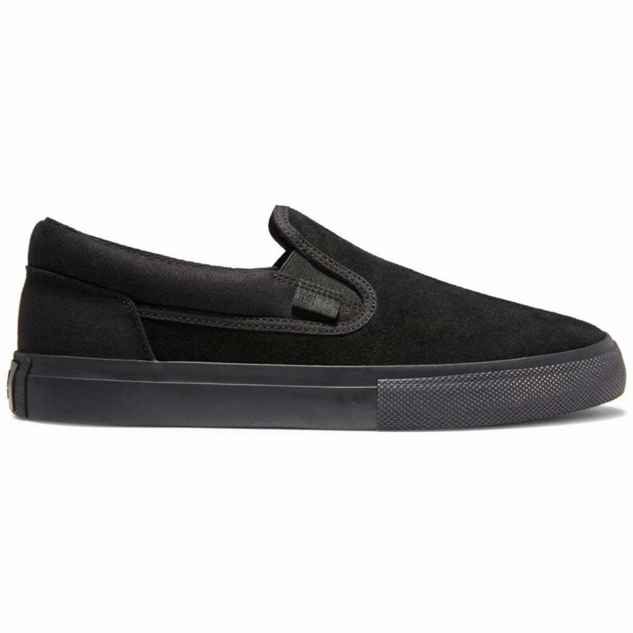 Shoes * | Dc Manual Slip On Skate Shoes, Black/Black