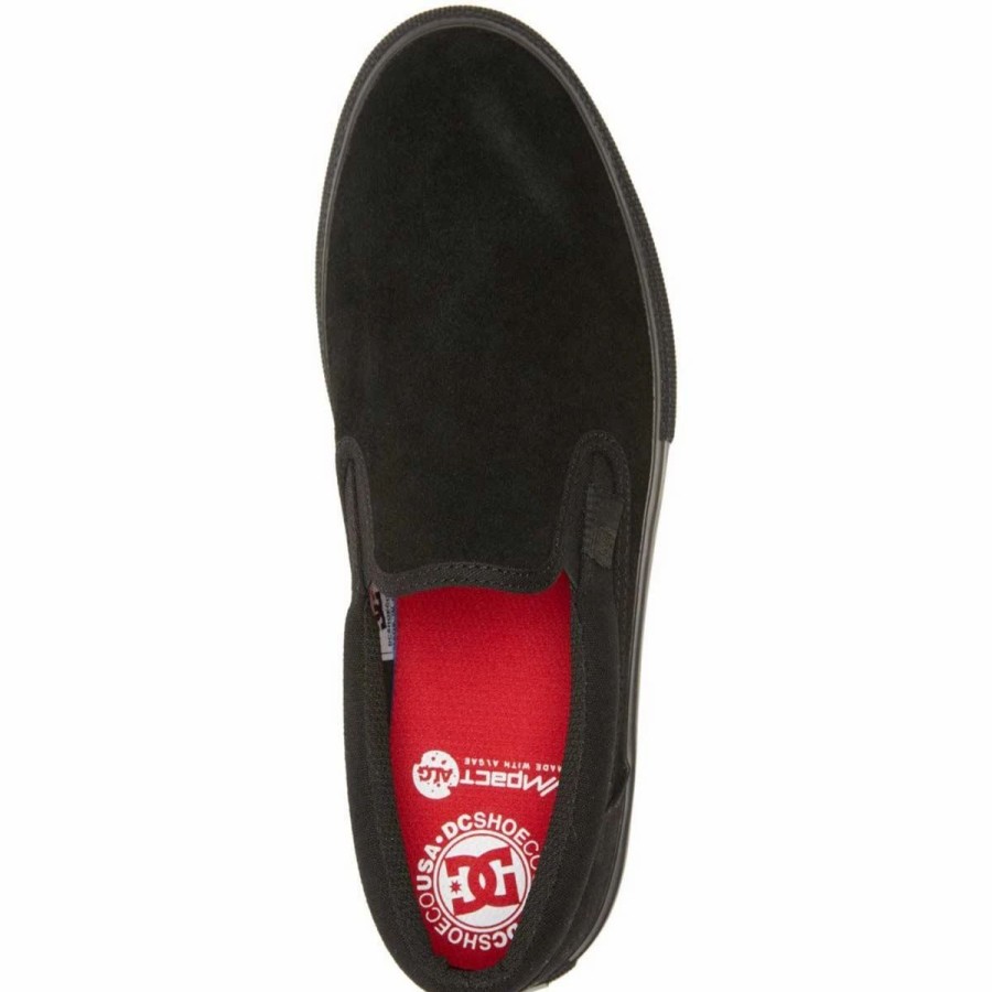 Shoes * | Dc Manual Slip On Skate Shoes, Black/Black