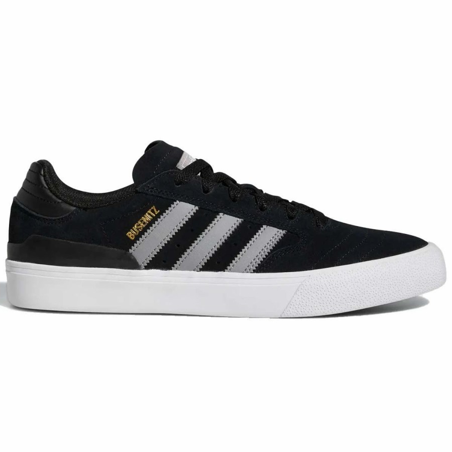 Shoes * | Adidas Busenitz Vulc 2.0 Skate Shoes, Black/Grey/White